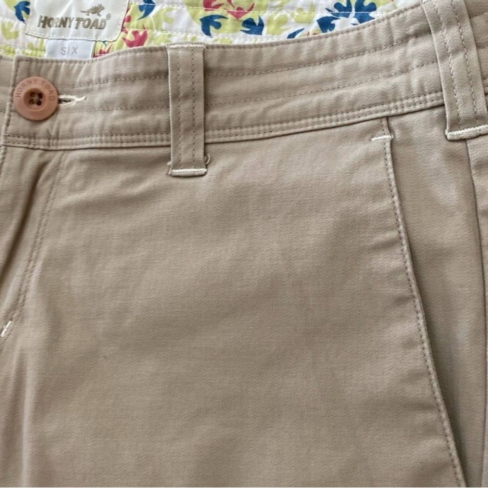 Horny Toad Khaki Long Shorts Size 6 - Picture 3 of 8